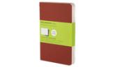 Set 3 Quaderni A Pagine Bianche - Pocket - Copertina Rossa