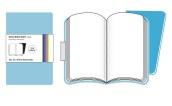 Moleskine Set di 2 notebook con pagine bianchi Volant, XL, Blu (sky blue)