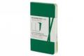 Emerald green, plain volant notebooks XS