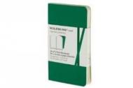 Emerald green, plain volant notebooks XS