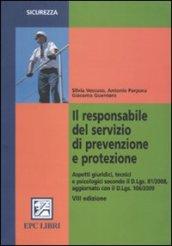 Il responsabile del servizio di prevenzione e protezione