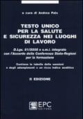 Testo unico per la salute e sicurezza nei luoghi di lavoro