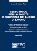 Testo unico per la salute e sicurezza nei luoghi di lavoro