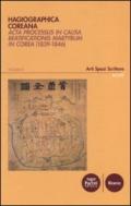 Hagiographica coreana. Acta processus in causa beatificationis martyrum in Corea (1839-1846). 2.