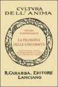 La filosofia delle università