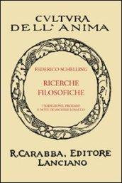 Ricerche filosofiche su la essenza della libertà umana e gli oggetti che vi si collegano (1809)