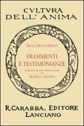 Frammenti e testimonianze