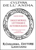 Saggi morali, letterari e autobiografia