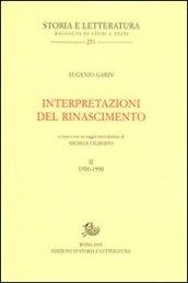 Interpretazioni del Rinascimento (1950-1990). 2.