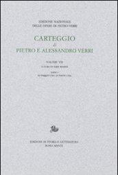 Carteggio di Pietro e Alessandro Verri