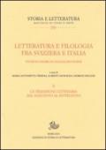 Letteratura e filologia tra Svizzera e Italia: 2