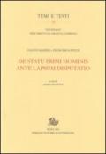 De statu primi hominis ante lapsum disputatio