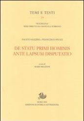 De statu primi hominis ante lapsum disputatio