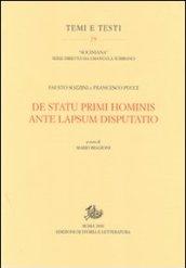 De statu primi hominis ante lapsum disputatio