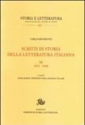 Scritti di storia della letteratura italiana: 3