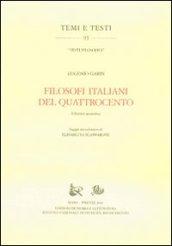 Filosofi italiani del Quattrocento. Ediz. anastatica