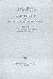 Carteggio di Pietro e Alessandro Verri. 7.