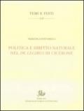 Politica e diritto naturale nel De legibus di Cicerone