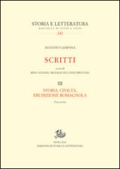 Scritti. Storia, civiltà, erudizione romagnola: 3