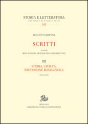 Scritti. Storia, civiltà, erudizione romagnola: 3