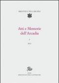 Atti e memorie dell'Arcadia (2013)