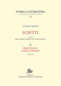 Scritti. Biblioteche, codici, epigrafi. 2.