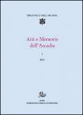 Atti e memorie dell'Arcadia (2014): 3