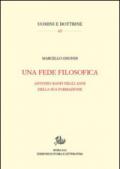 Una fede filosofica. Antonio Banfi negli anni della sua formazione