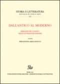 Dall'antico al moderno. Immagini del classico nelle letterature europee
