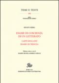 Esame di coscienza di un letterato. Carte Rolland. Diario di trincea. Ed. critica