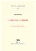 Lo spirito e le lettere: 2