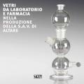 Vetri da laboratorio e farmacia nella produzione della S.A.V. di Altare. Ediz. italiana e inglese