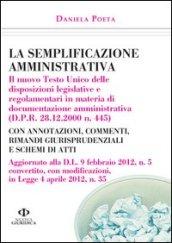 La semplificazione amministrativa