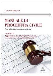 Manuale di procedura civile. Con schemi e tavole sinottiche