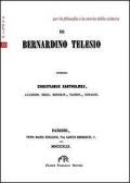 De Bernardino Telesio. Testo latino