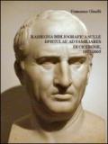 Rassegna bibliografica sulle epistulae ad familiares di Cicerone, 1977-2005