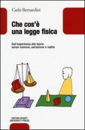 Che cos'è una legge fisica. Dall'esperienza alla teoria, senso comune, astrazione e realtà