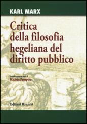 Critica della filosofia hegeliana del diritto pubblico