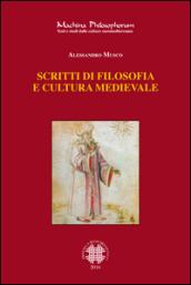 Scritti di filosofia e cultura medievale