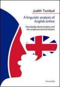 Linguistic analysis of english online. Knowledge dissemination and the empowerment of citizens (A)