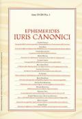 Ephemerides Iuris canonici (2019). Vol. 1