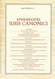 Ephemerides Iuris canonici (2019). Vol. 2