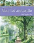 Alberi ad acquarello. Dipingere facile