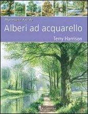 Alberi ad acquarello. Dipingere facile