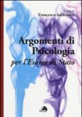 Argomenti di psicologia per l'esame di Stato