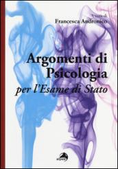 Argomenti di psicologia per l'esame di Stato