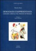 Democrazia e rappresentanza. Gerhard Leibholz nel periodo di Weimar