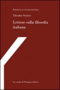 Lettere sulla filosofia italiana