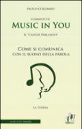 Music in you. Il cantar parlando. Come si comunica con il suono della parola