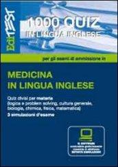 EdiTest. 1000 quiz per l'ammissione in medicina in lingua inglese